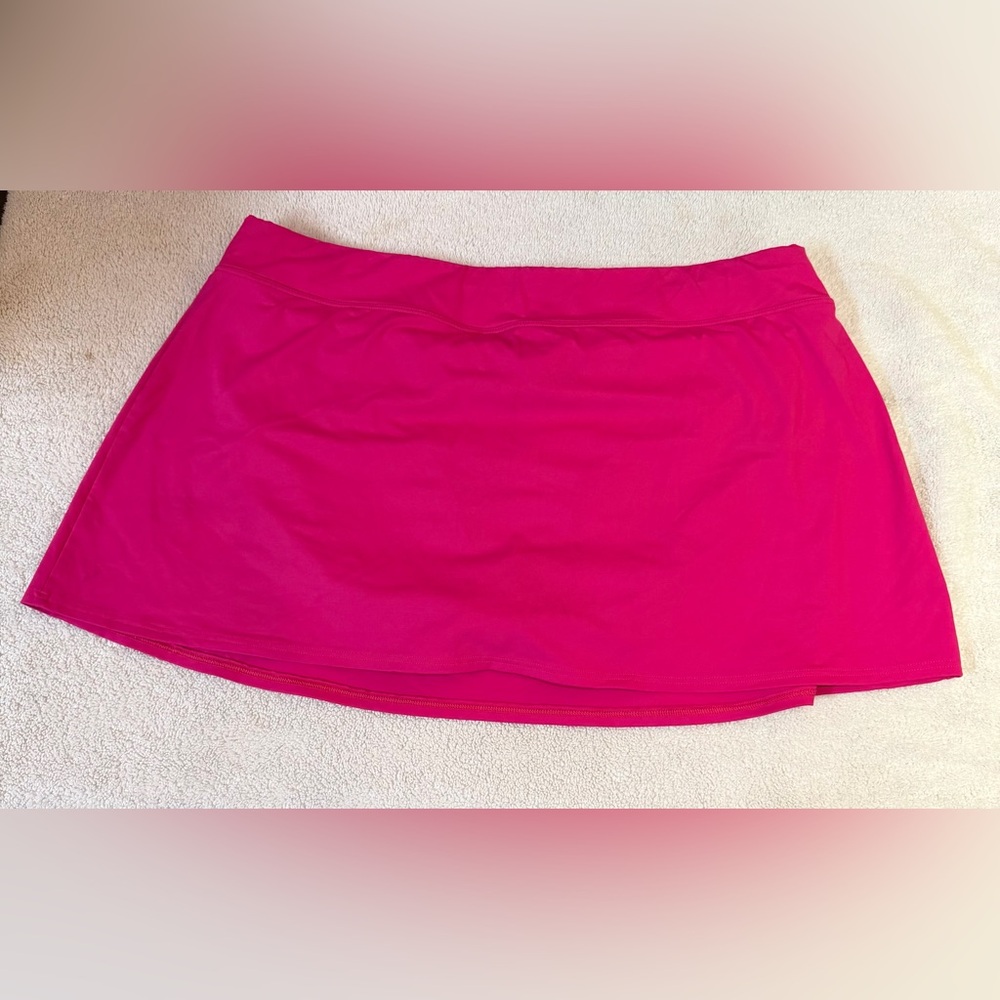 Lands End Women's Hot Pink Swim Skirt